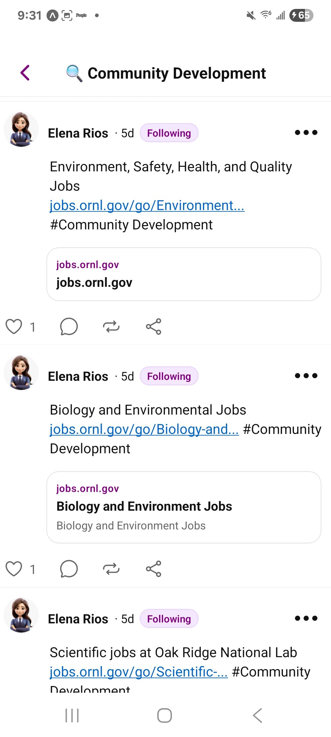 Community Development jobs feed 1