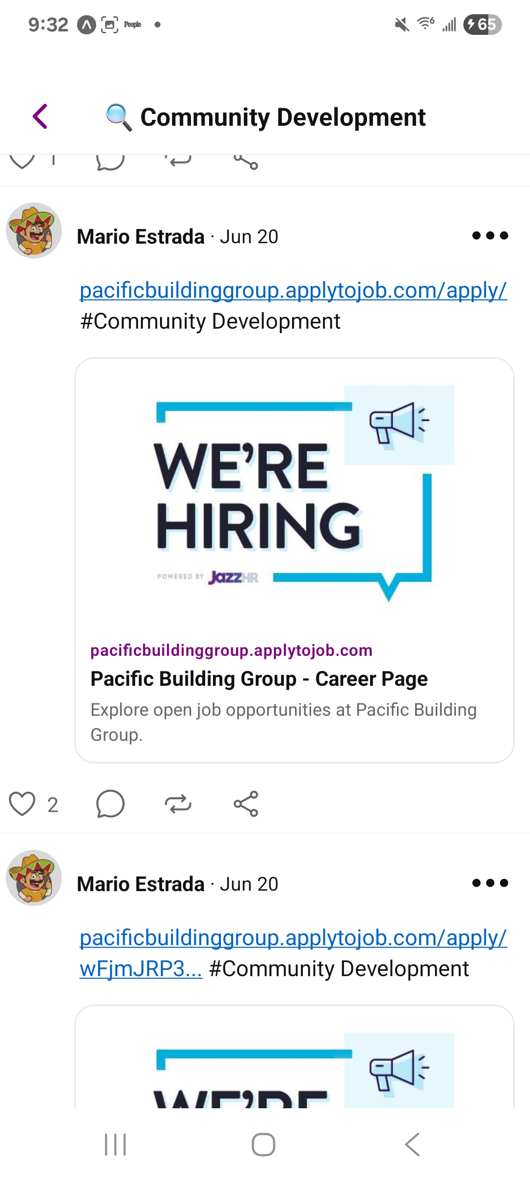 Community Development jobs feed 3