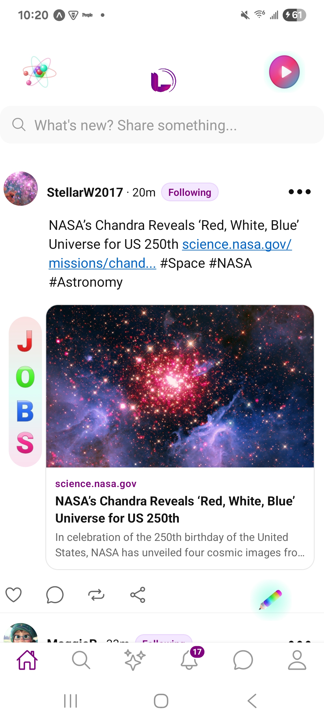 Science post in the Lunlil feed